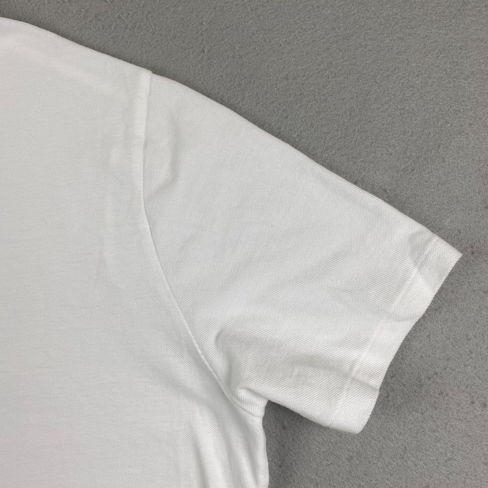 Ralph Lauren Polo Bear Mesh Shirt Men 2XL XXL solid white pocket embroidered - Picture 8 of 14
